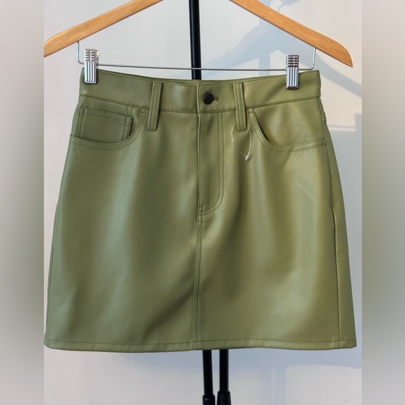 New Madewell Faux Leather Mini Skirt